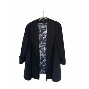 Lorna Super Fina Wool Coat Women’s Shawl Collar Vintage Lined Jacket USA